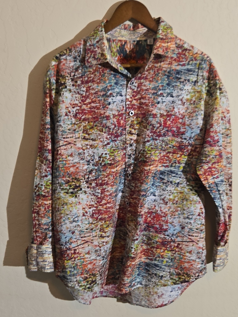 Robert Graham Multi-Color Abstract Print Button-Down Shirt